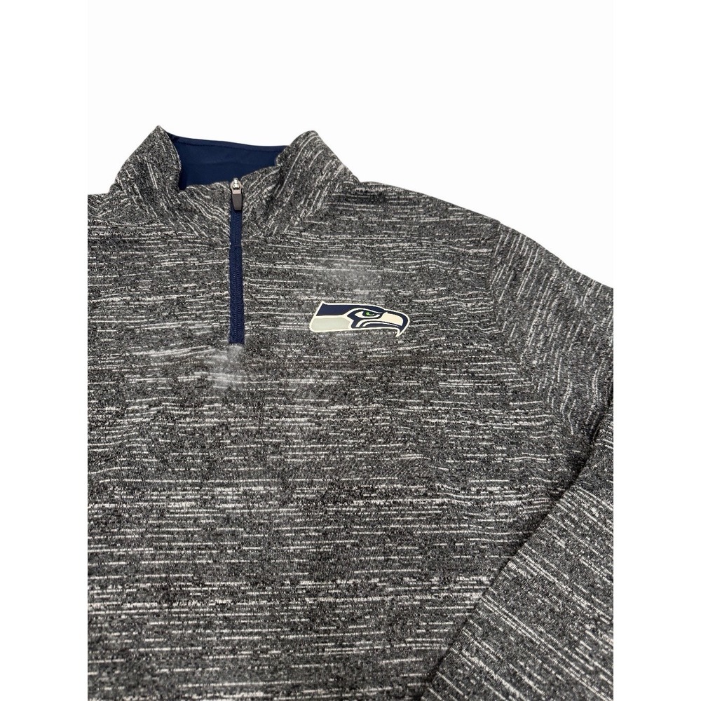 NFL Seattle Seahawks 1/4 Zip Pullover Lightweight Fleece Top Men's XL NWT
